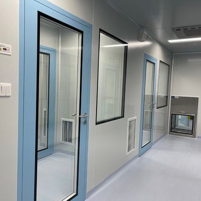 comprar Modular de aleación de aluminio doble vidrio templado ventanas para sala limpia habitación del hospital online manufacture