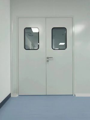 comprar Puerta de la sala limpia modular sellada de acero manual Puerta doble Superficie lisa online manufacture