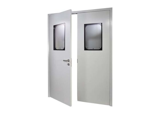 comprar Puerta giratoria de cuarto limpio hermético de acero Puerta de sala de operaciones médica a prueba de fuego online manufacture
