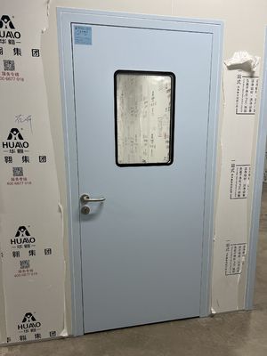 comprar Puerta de la sala limpia médica de apertura única Puerta de la sala de hospital de acero de tamaño personalizable online manufacture