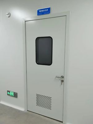 comprar Puertas giratorias aislantes térmicas de acero de cuarto limpio Puertas de seguridad de hospital modulares únicas online manufacture