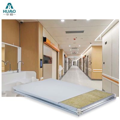 comprar Sala limpia hecha a mano Panel de sándwich de lana de roca aislamiento acústico a prueba de fuego online manufacture