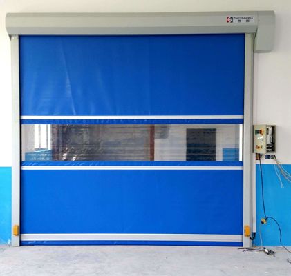 comprar Resistencia al viento de las puertas eléctricas de persianas de PVC de rodadura rápida para almacenes logísticos online manufacture