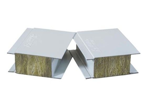 comprar Incendiario Preservación del calor aislamiento acústico Panel de sándwich de lana de roca Pared y techo Hoja de madera de madera de roca Panel de sala limpia online manufacture