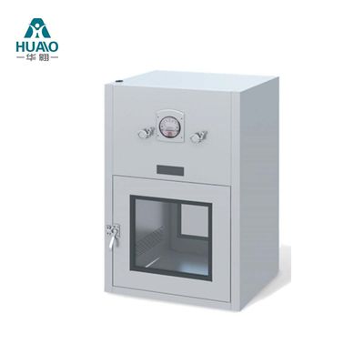 Caja de paso de sala limpia personalizable con controlador electrónico y filtración de alta eficiencia para un rendimiento óptimo.